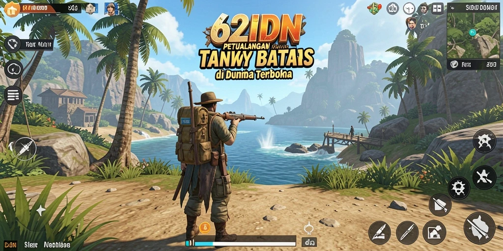 Tangkapan layar gameplay 62IDN dengan eksplorasi dunia terbuka.