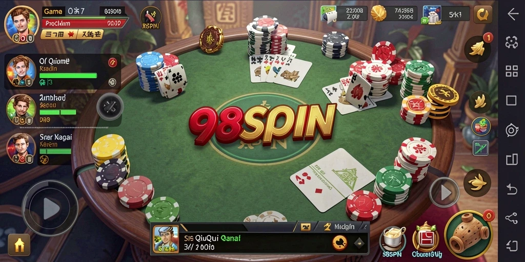 Screenshot gameplay QiuQiu yang penuh strategi dan keseruan.
