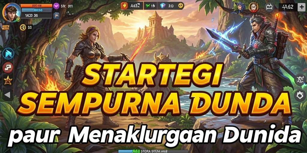 Tampilan gameplay AA62 dengan pertempuran strategi yang intens.