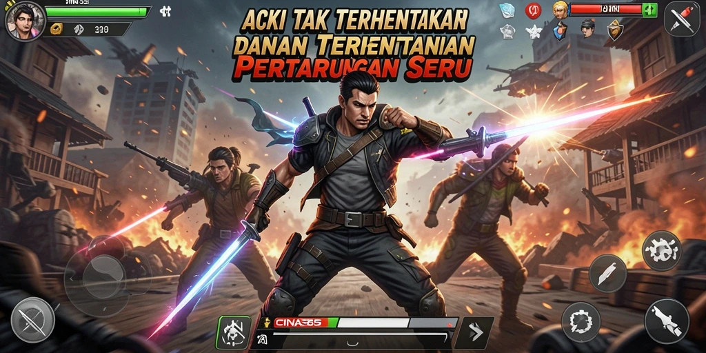 Tampilan menarik dari gameplay CINA365 yang penuh aksi.