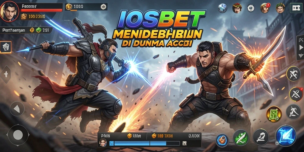 Screenshot gameplay IOSBET menampilkan aksi pertarungan yang mendebarkan.