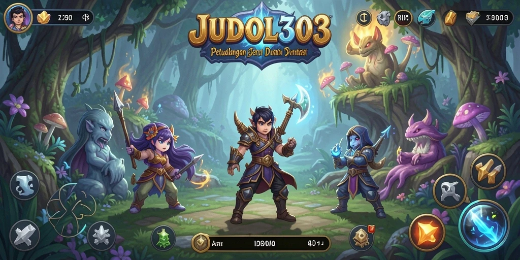 Tampilan seru gameplay JUDOL303 saat menjelajahi dunia fantastis.