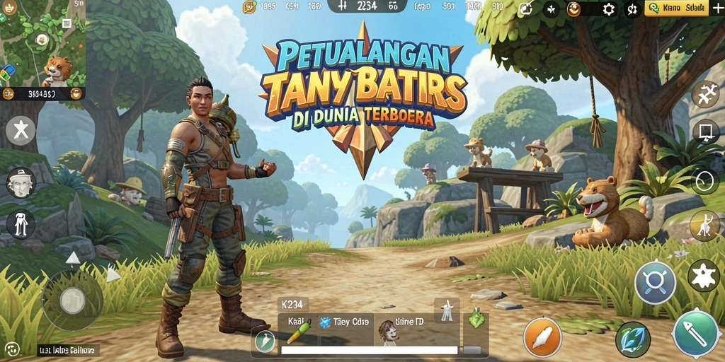 Tampilan gameplay K234 dengan dunia terbuka yang luas dan interaktif.