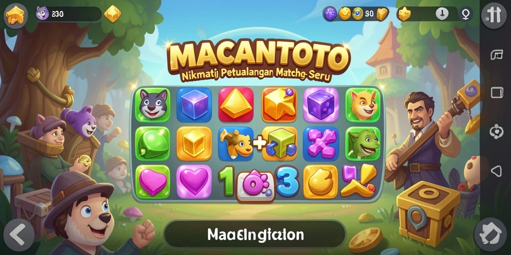 Tangkapan layar dari gameplay seru dalam MACANTOTO.