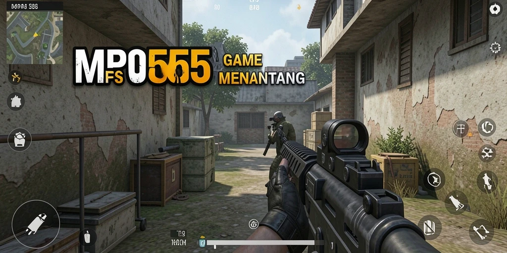 Screenshot MPO555 menunjukkan pemain terlibat dalam aksi tembak-menembak yang intens.