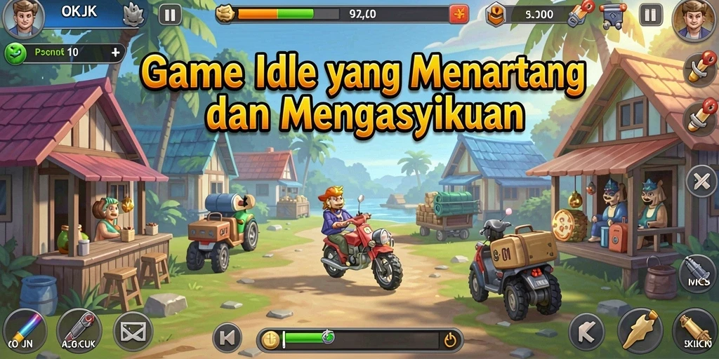 Tampilan menarik dari gameplay Idle OKJK yang mengasyikkan.
