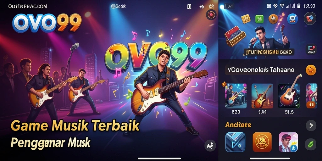 Gameplay OVO99 yang seru dengan berbagai lagu favorit.