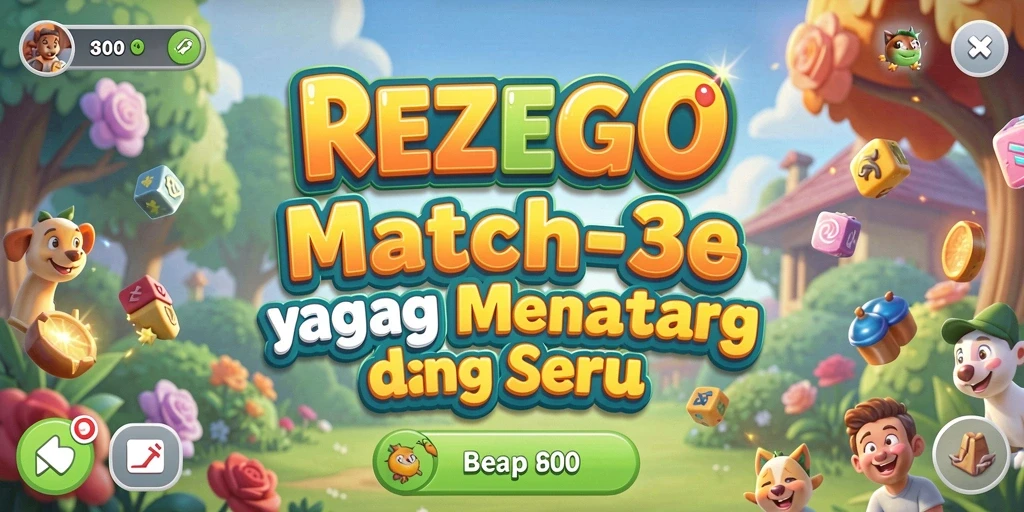 Tampilan gameplay seru dan penuh warna di REZEGO.