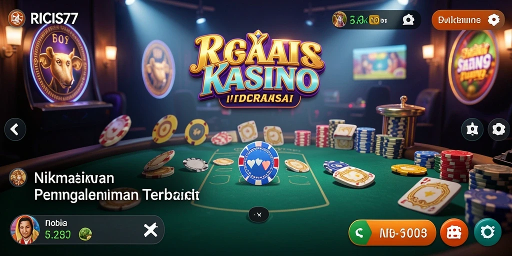 Screenshot utama RICIS77 menampilkan gameplay Kasino yang menarik.
