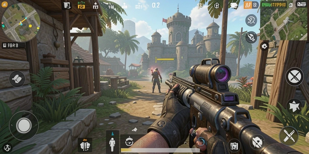 Tampilan aksi mendebarkan dalam gameplay RP8.
