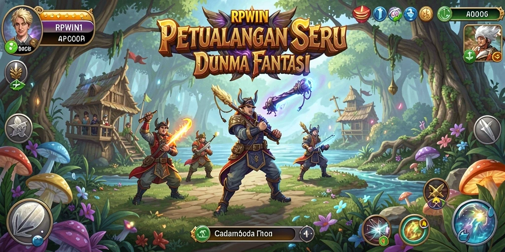 Gameplay RPWIN1 yang menegangkan saat menjelajahi dunia fantasi.