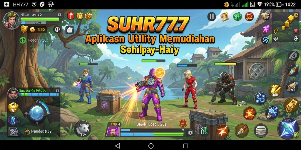 Tampilan antarmuka aplikasi SUHU777 yang sederhana dan intuitif.