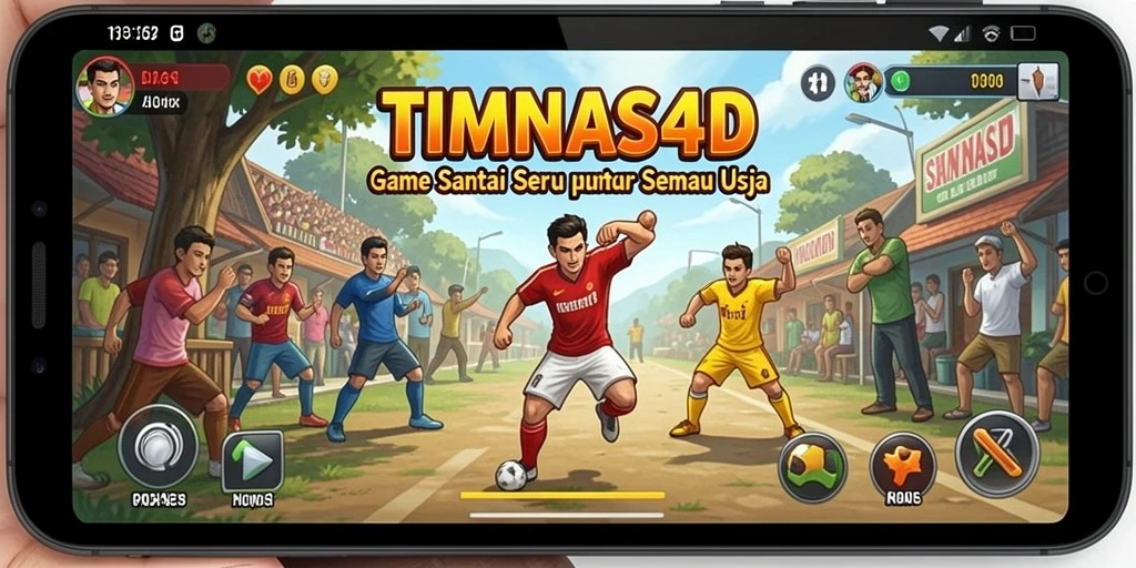 Screenshot utama TIMNAS4D menampilkan aksi seru dalam gameplay Casual yang menantang.