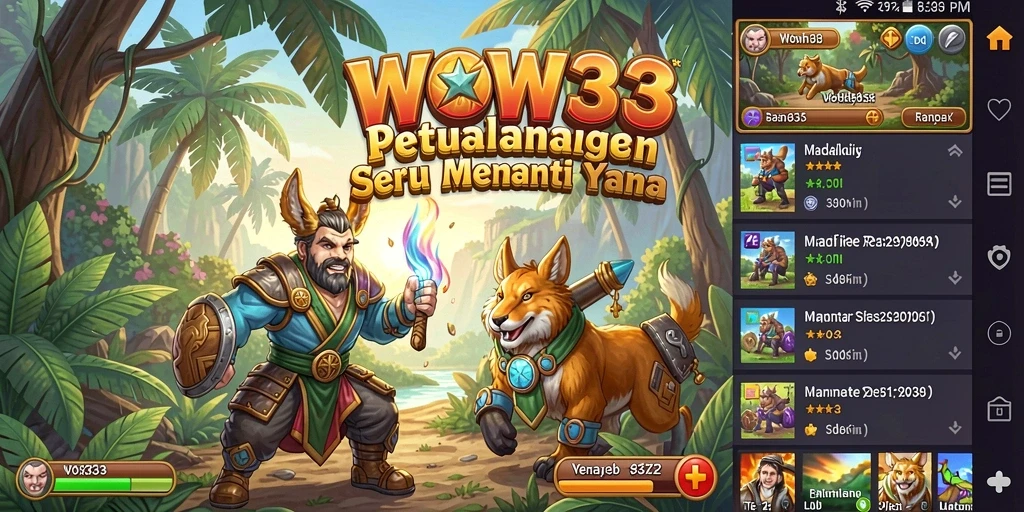 Gameplay dinamis dengan tantangan menarik di WOW33.