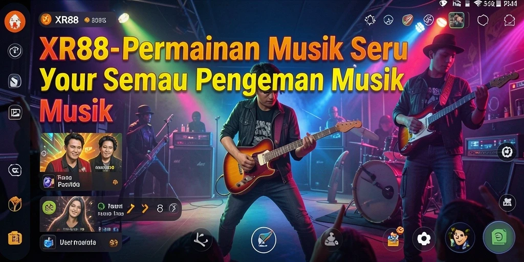 Menampilkan gameplay seru XR88 dengan tantangan musik menarik.
