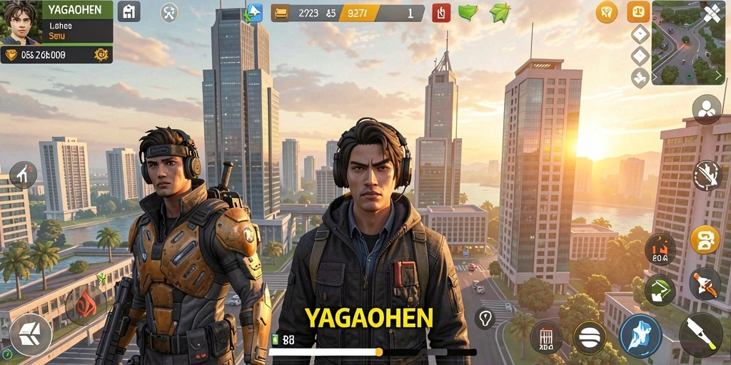 Tampilan menarik gameplay dalam YAGAOHEN, menciptakan pengalaman simulasi yang unik.