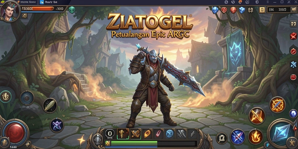 Tampilan gameplay ZIATOGEL dengan aksi pertempuran seru.